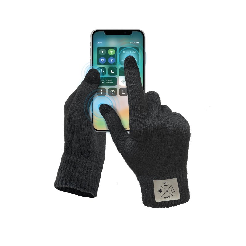 beloning katje Regelmatig SBS Mobile Touchscreen Handschoenen M - Zwart - dPC Solutions